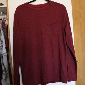 Red Long-sleeved shirt